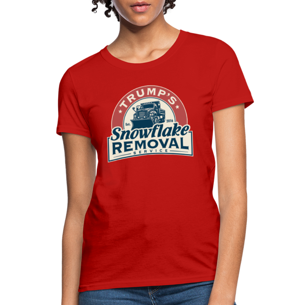 Trump's Snowflake Removal Service Women's T-Shirt - red