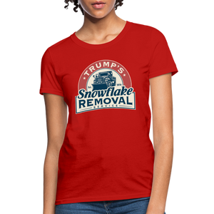 Trump's Snowflake Removal Service Women's T-Shirt - red