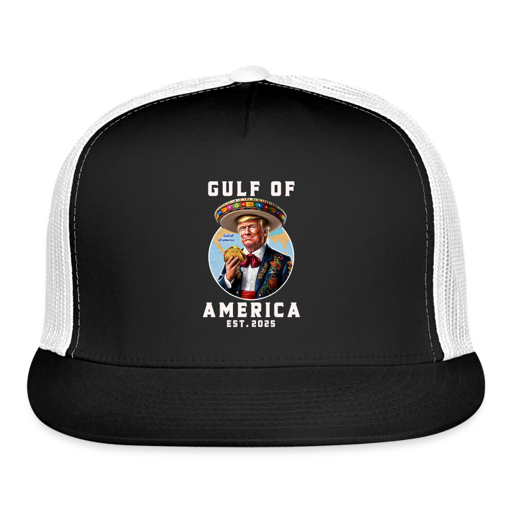 Gulf of America Funny Trucker Hat - black/white