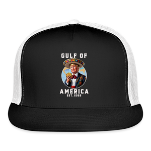 Gulf of America Funny Trucker Hat - black/white