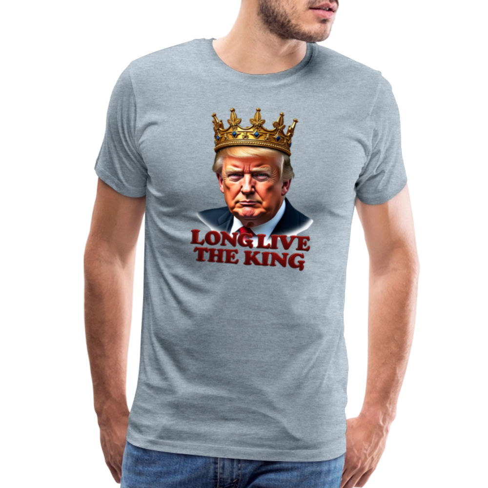 Donald Trump "Long Live The King" Men's Premium T-Shirt - heather ice blue