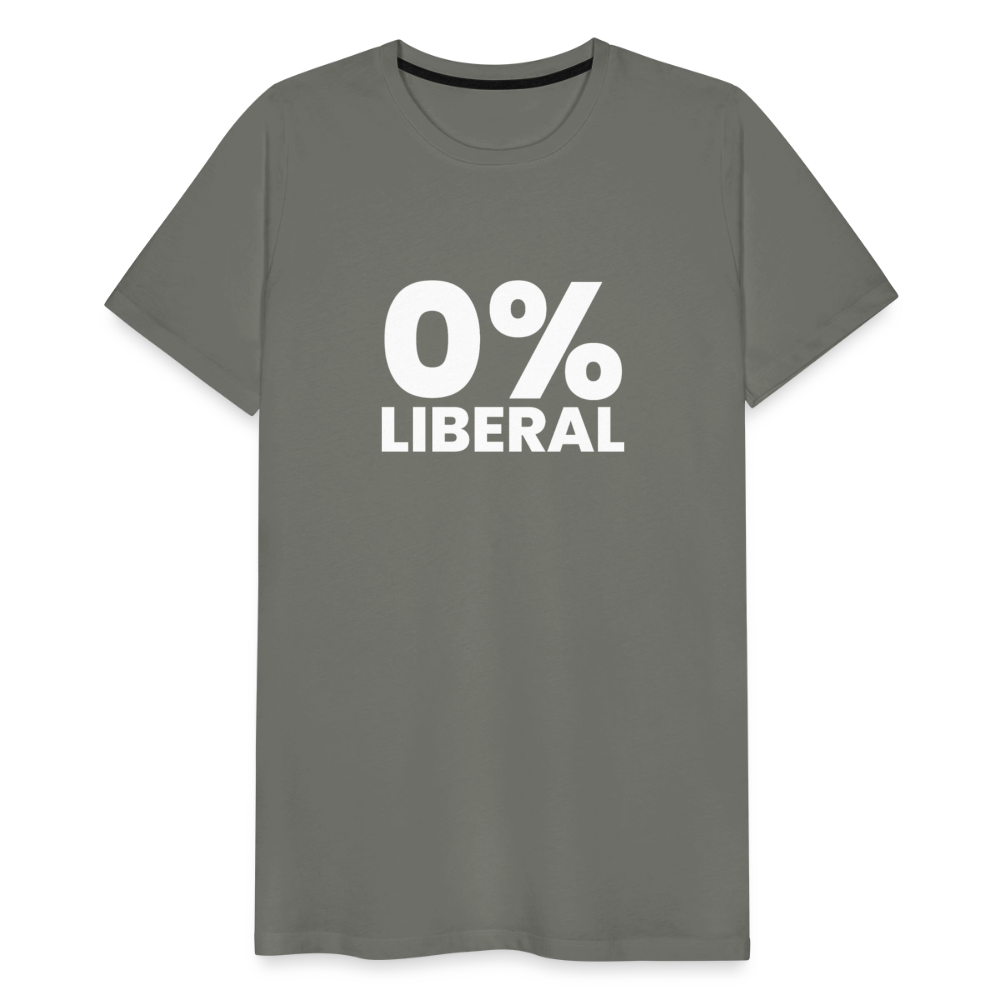 0% Liberal Men's Premium T-Shirt - asphalt gray