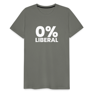 0% Liberal Men's Premium T-Shirt - asphalt gray