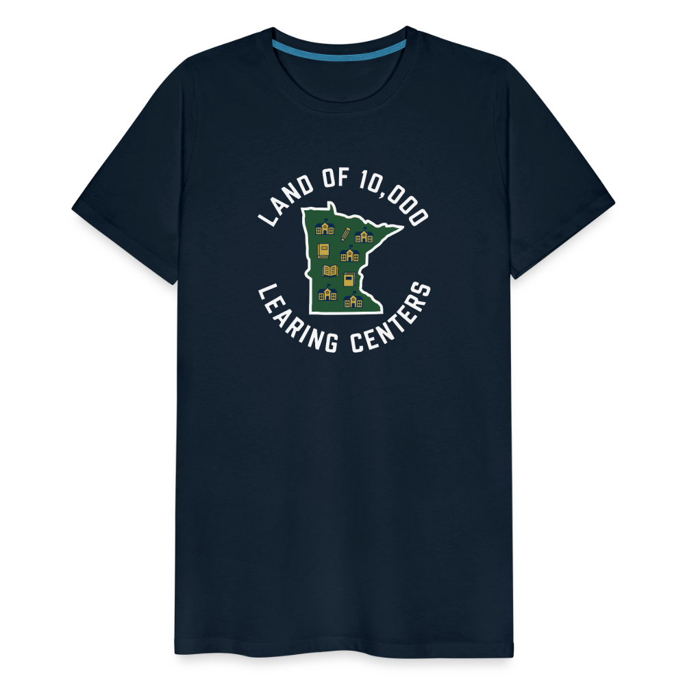 Land of 10,000 Learning Centers Funny Men's Premium T-Shirt - deep navy