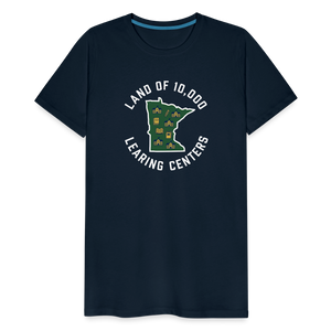 Land of 10,000 Learning Centers Funny Men's Premium T-Shirt - deep navy
