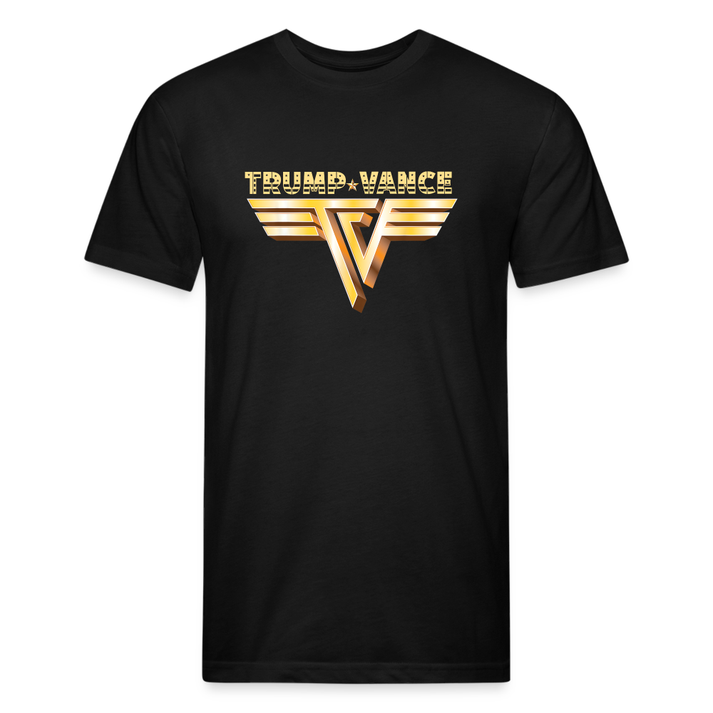 Trump/Vance Fitted Cotton/Poly T-Shirt by Next Level - black