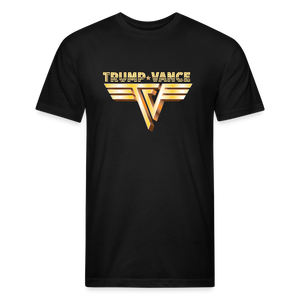 Trump/Vance Fitted Cotton/Poly T-Shirt by Next Level - black