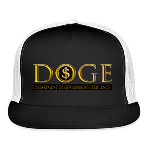 DOGE Department of Government Efficiency Trucker Hat - black/white