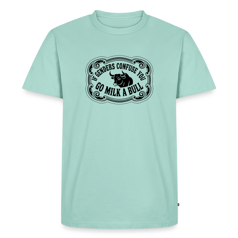 Go Milk a Bull Men's Premium T-Shirt - mint