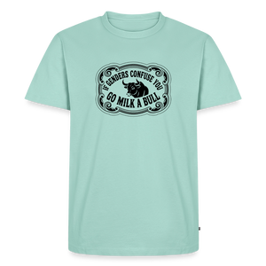 Go Milk a Bull Men's Premium T-Shirt - mint
