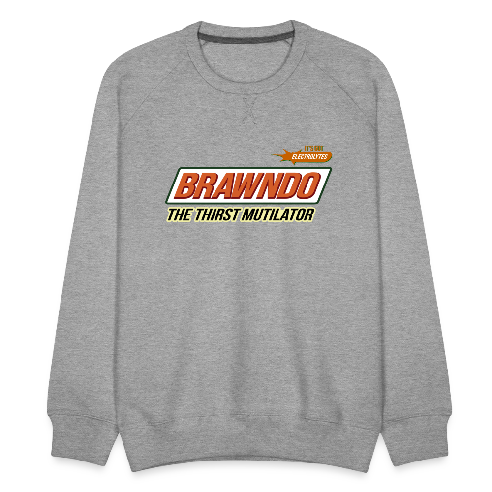 Brawndo Men’s Premium Sweatshirt - heather grey