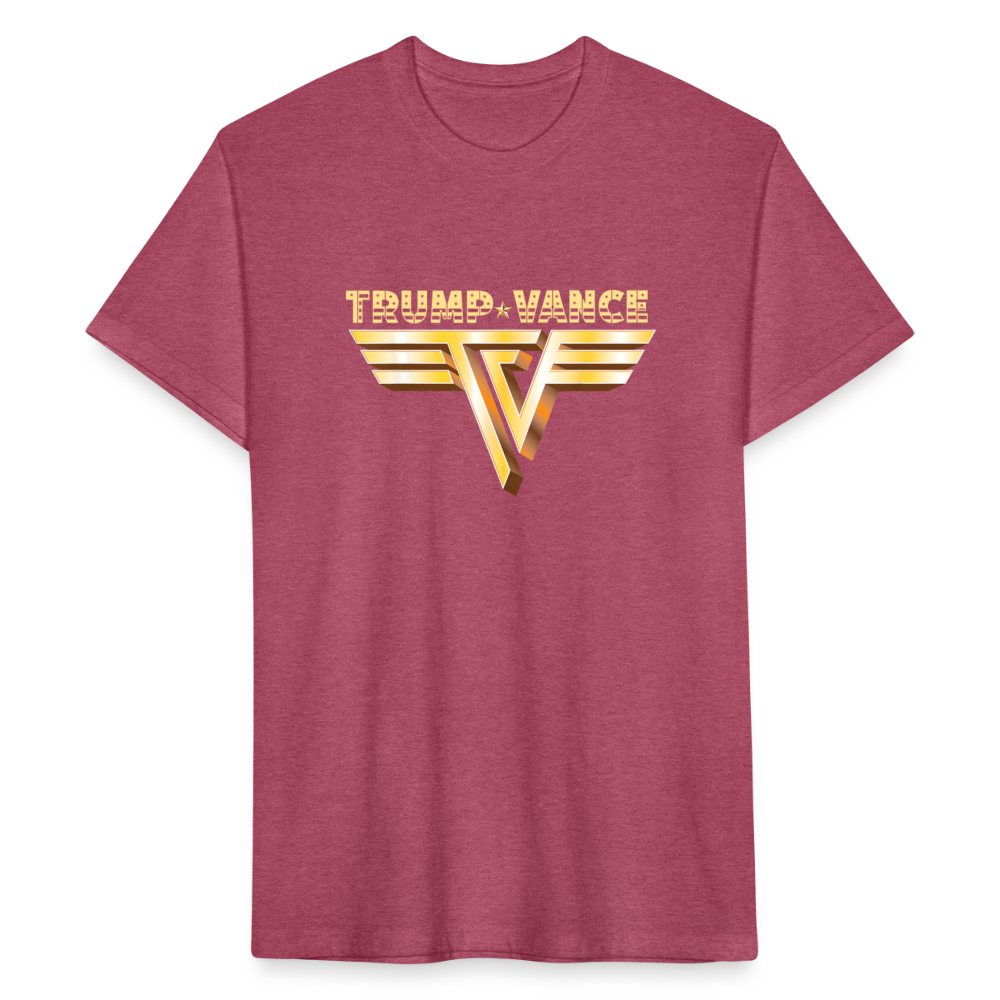 Trump/Vance Fitted Cotton/Poly T-Shirt by Next Level - heather burgundy