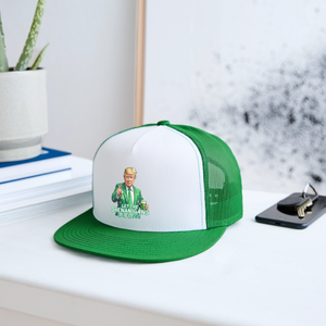 Let The Shenanigans Begin Trucker Hat - white/kelly green