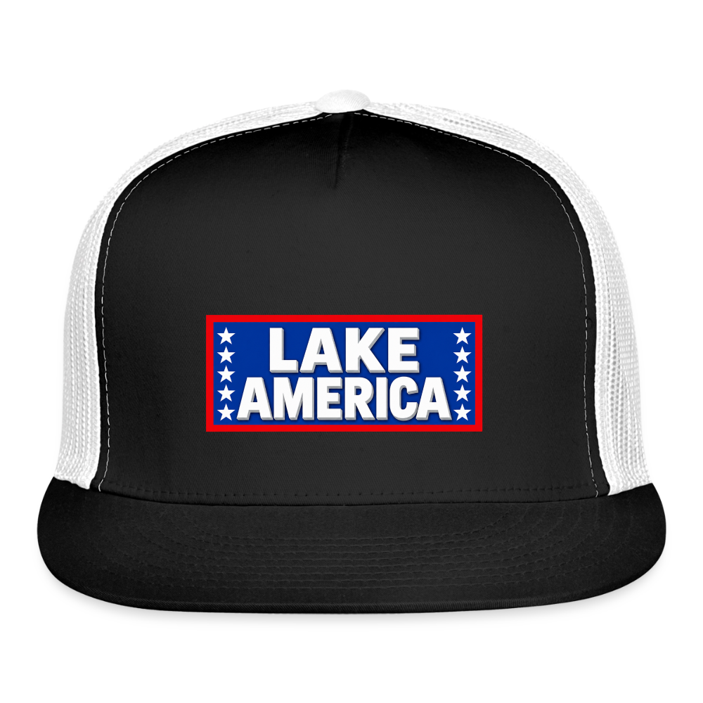 Lake America Trucker Hat - black/white
