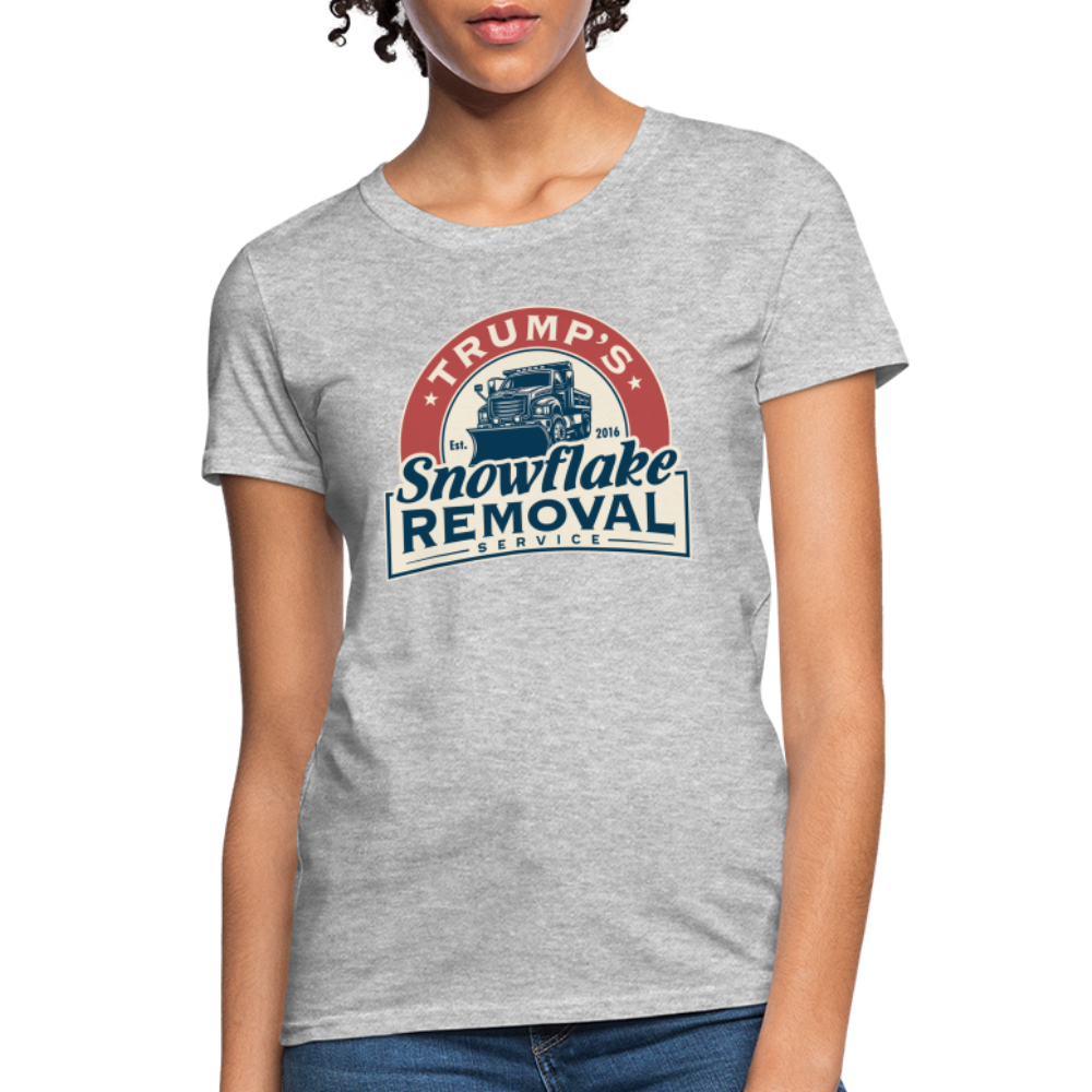 Trump's Snowflake Removal Service Women's T-Shirt - heather gray