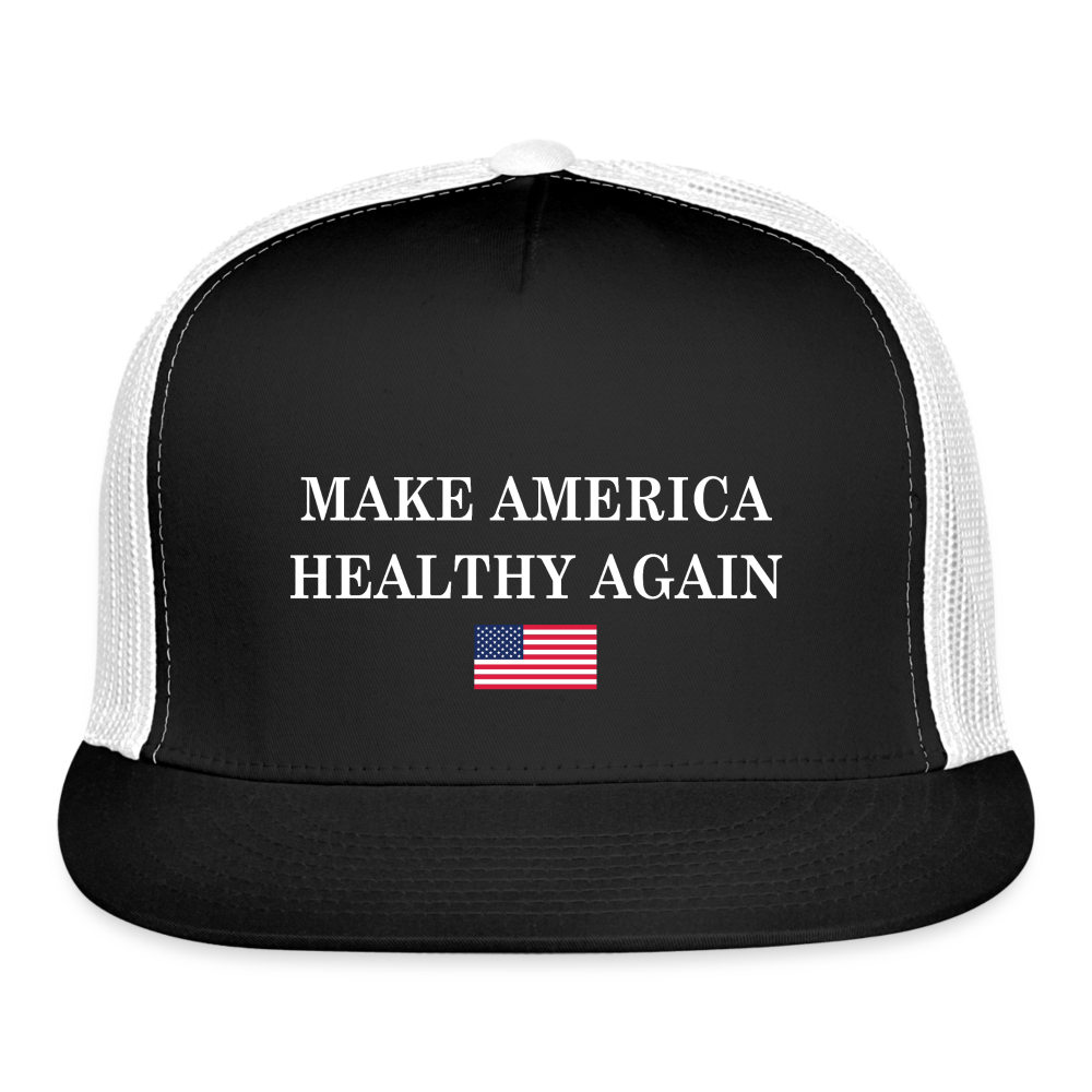 Make America Healthy Again Trucker Hat - black/white