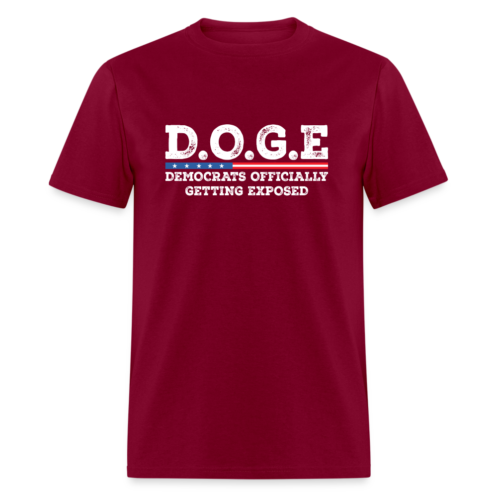 D.O.G.E Democrats Officially Getting Exposed Unisex Classic T-Shirt - burgundy