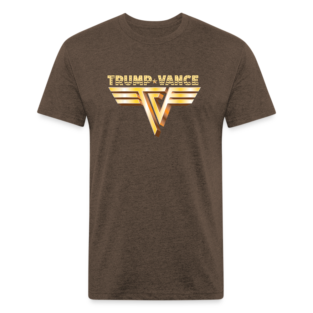 Trump/Vance Fitted Cotton/Poly T-Shirt by Next Level - heather espresso