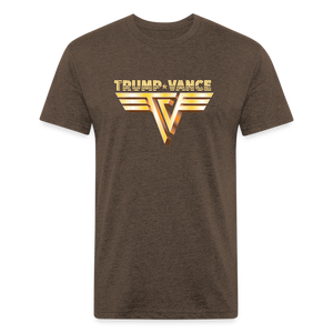 Trump/Vance Fitted Cotton/Poly T-Shirt by Next Level - heather espresso