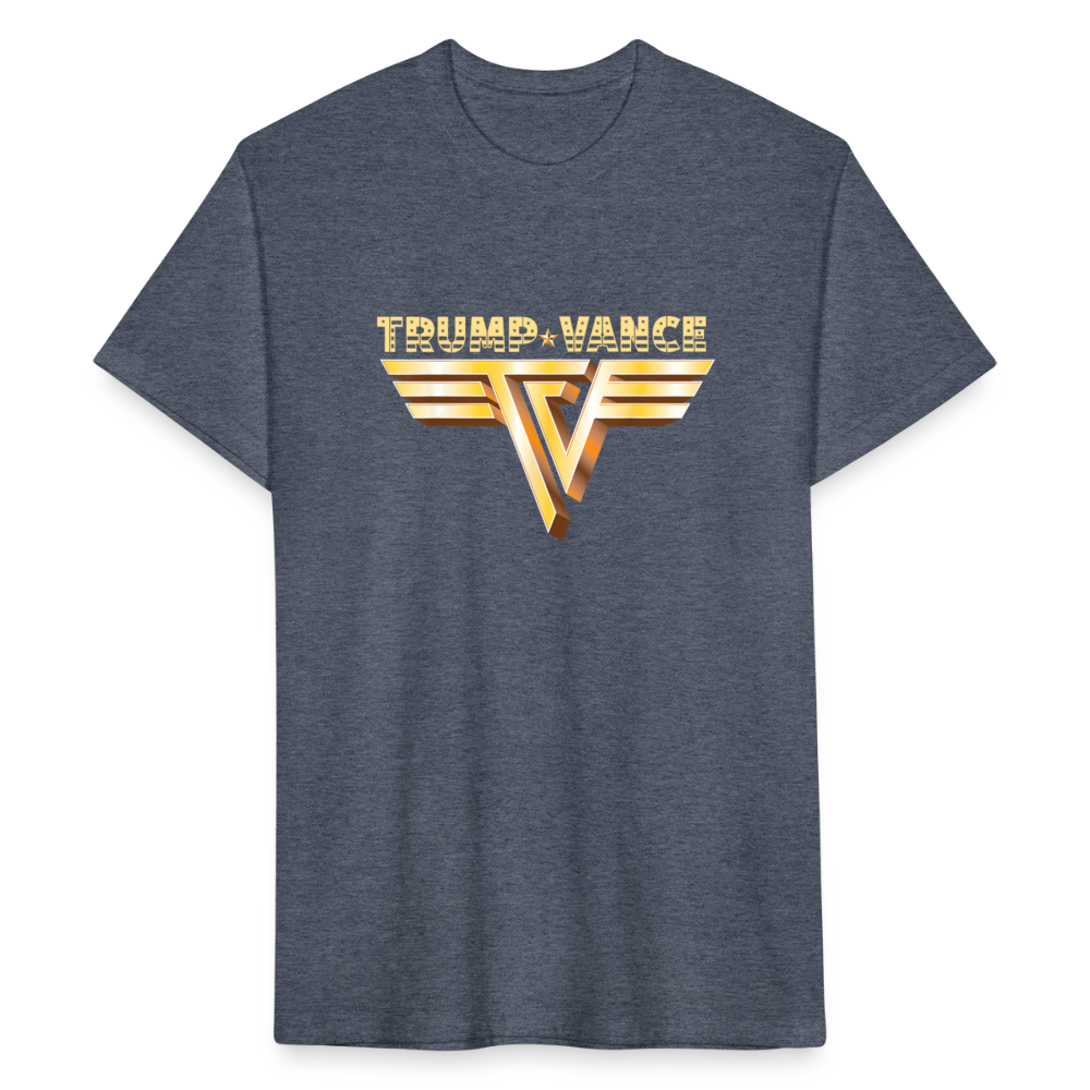 Trump/Vance Fitted Cotton/Poly T-Shirt by Next Level - heather navy