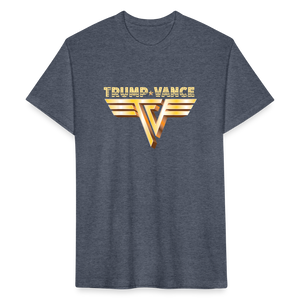 Trump/Vance Fitted Cotton/Poly T-Shirt by Next Level - heather navy