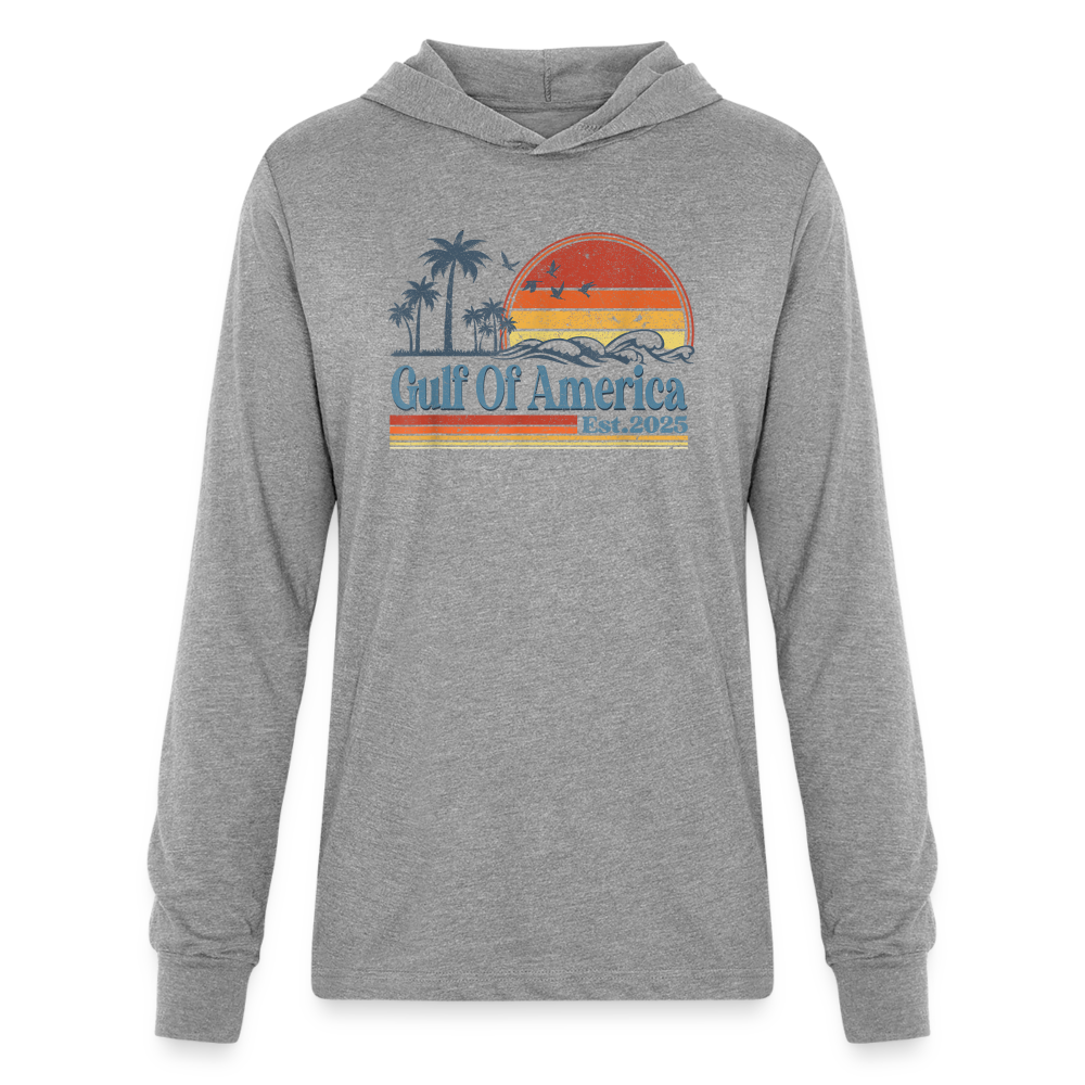 Gulf of America v2 Unisex Long Sleeve Hoodie Shirt - heather grey