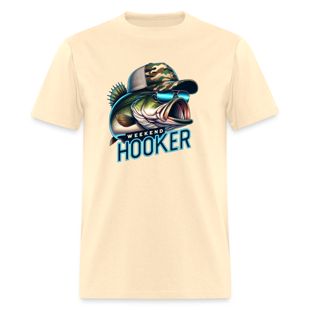 Weekend Hooker Funny Fishing Men's Classic T-Shirt - natural