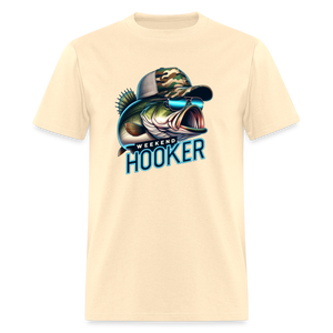 Weekend Hooker Funny Fishing Men's Classic T-Shirt - natural