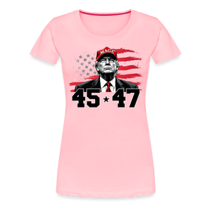 45 47 Trump Women’s Premium T-Shirt - pink