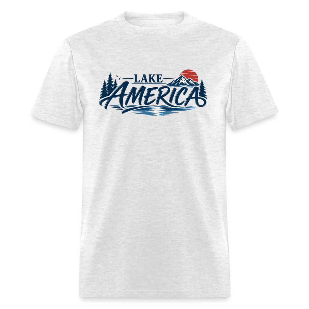 Lake America Men's T-Shirt - light heather gray
