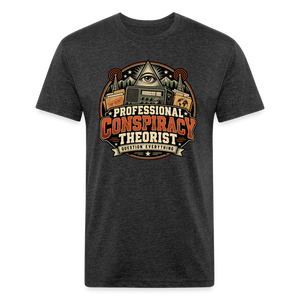 Professional Conspiracy Theorist – Men’s Fitted Graphic T-Shirt - heather black