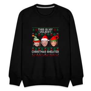 This Is My Ugliest Christmas Sweater Men’s Premium Sweatshirt - black