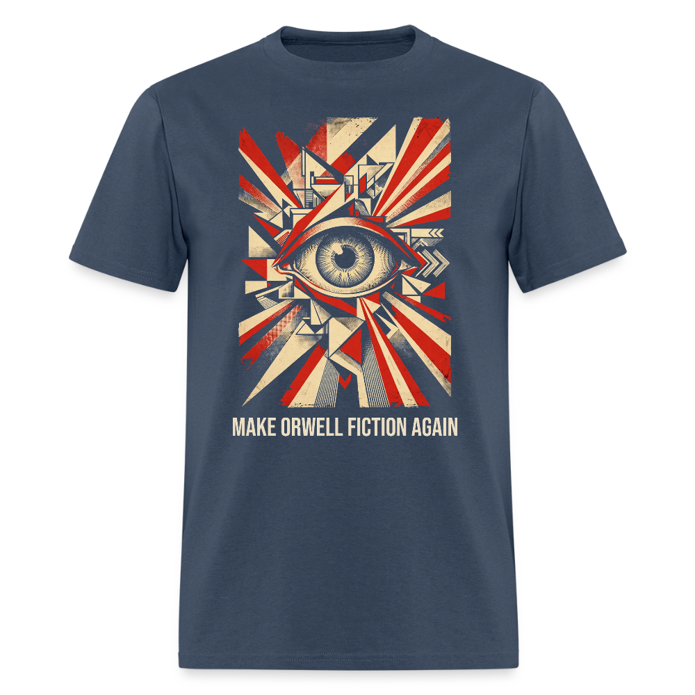 Make Orwell Fiction Again Classic T-Shirt -  blue dusk