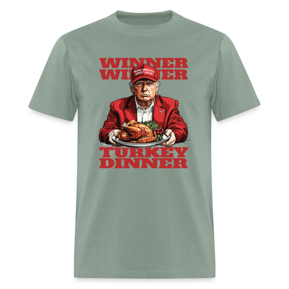 Donald Trump - Winner Winner Turkey Dinner Thanksgiving Classic T-Shirt - sage