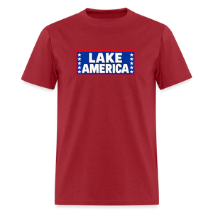 Lake America T-Shirt Men's T-Shirt - true red