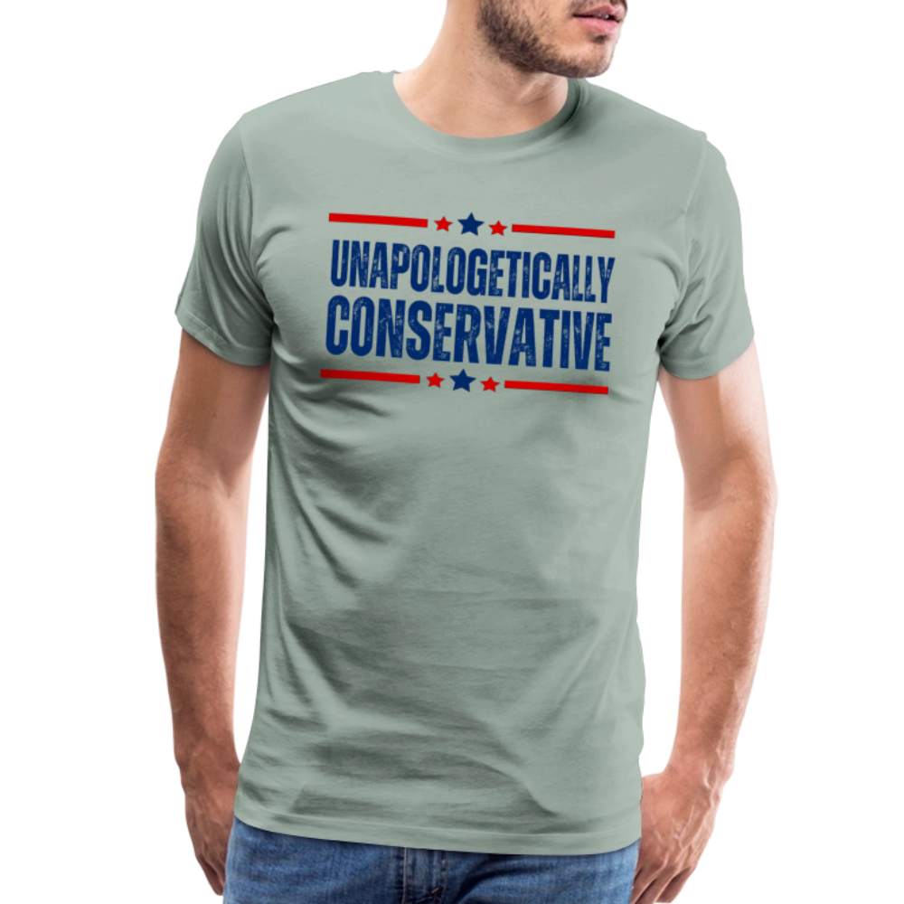 Unapologetically Conservative Men's Premium T-Shirt - steel green