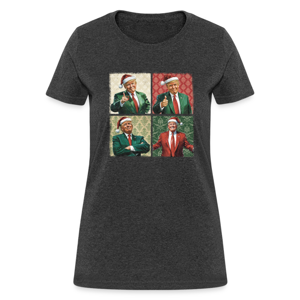 Trump Christmas Women's T-Shirt - heather black