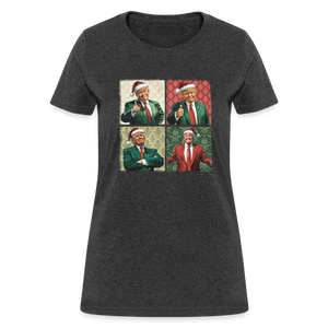 Trump Christmas Women's T-Shirt - heather black