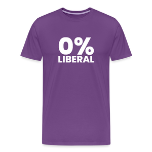 0% Liberal Men's Premium T-Shirt - purple