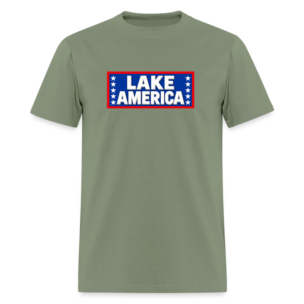 Lake America T-Shirt Men's T-Shirt - military green
