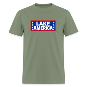 Lake America T-Shirt Men's T-Shirt - military green