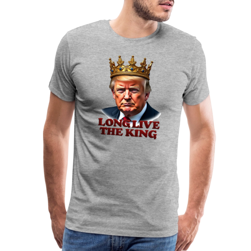 Donald Trump "Long Live The King" Men's Premium T-Shirt - heather gray