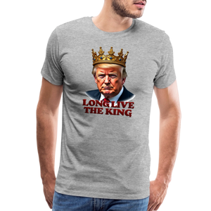 Donald Trump "Long Live The King" Men's Premium T-Shirt - heather gray