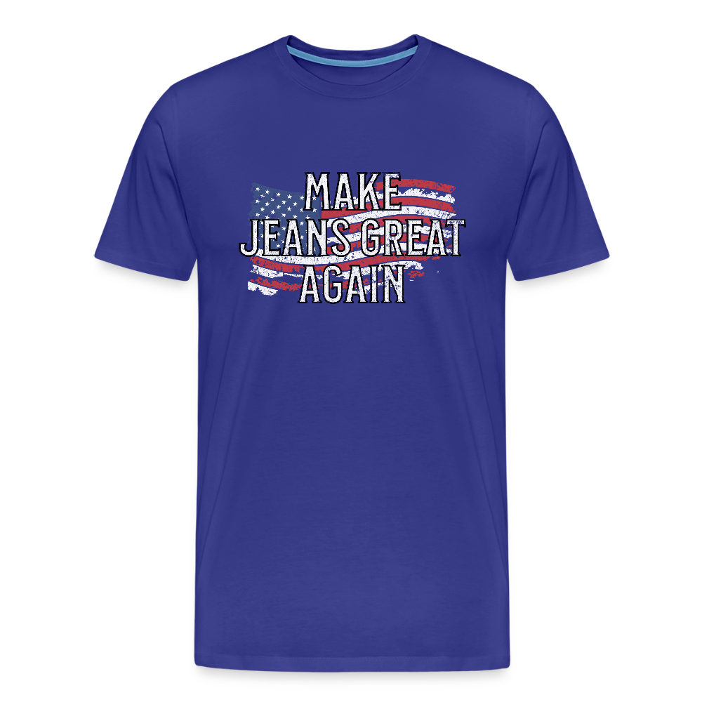 Make Jeans Great Again Men's Premium T-Shirt - royal blue