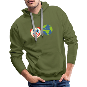 Clown World Men’s Premium Hoodie - olive green
