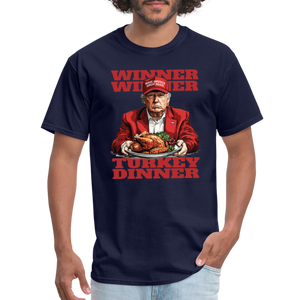 Donald Trump - Winner Winner Turkey Dinner Thanksgiving Classic T-Shirt - navy