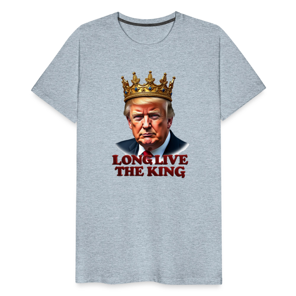Donald Trump "Long Live The King" Men's Premium T-Shirt - heather ice blue