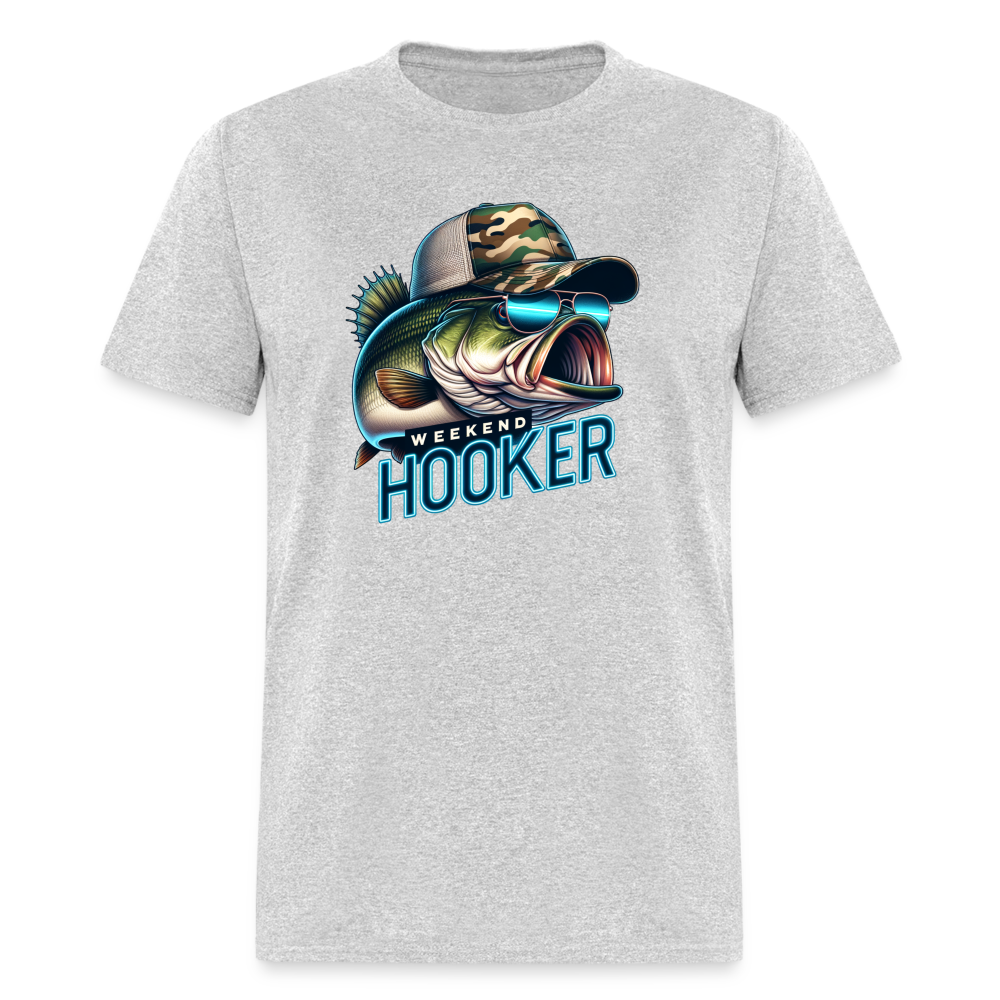 Weekend Hooker Funny Fishing Men's Classic T-Shirt - heather gray