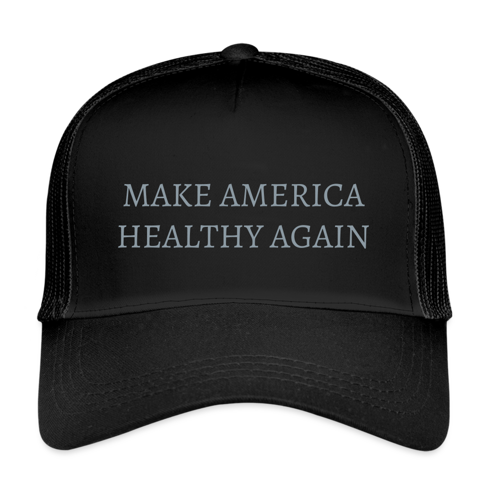 Make America Healthy Again Trucker Cap - black/black