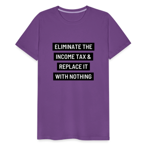 Eliminate The Income Tax Men's Premium T-Shirt - purple